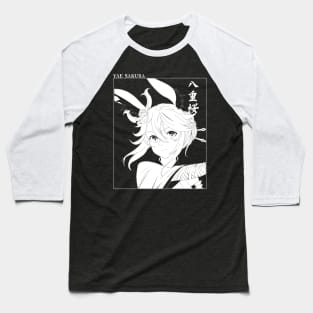 Fox samurai and soft lines Baseball T-Shirt